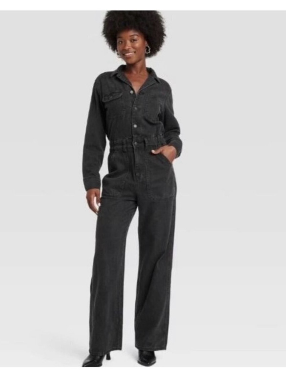 Universal Thread Black Utility Jumpsuit